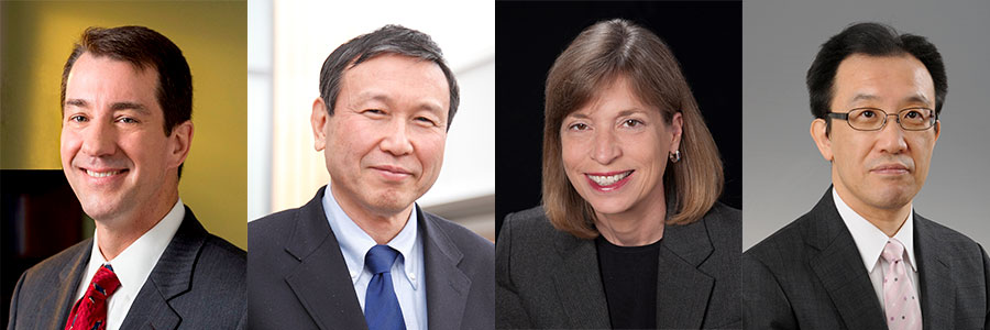 Some of the speakers at the 2nd Global ARO network workshop (left to right): Christopher Austin, Masanori Fukushima, Rebecca Kush and Norihiro Sato.